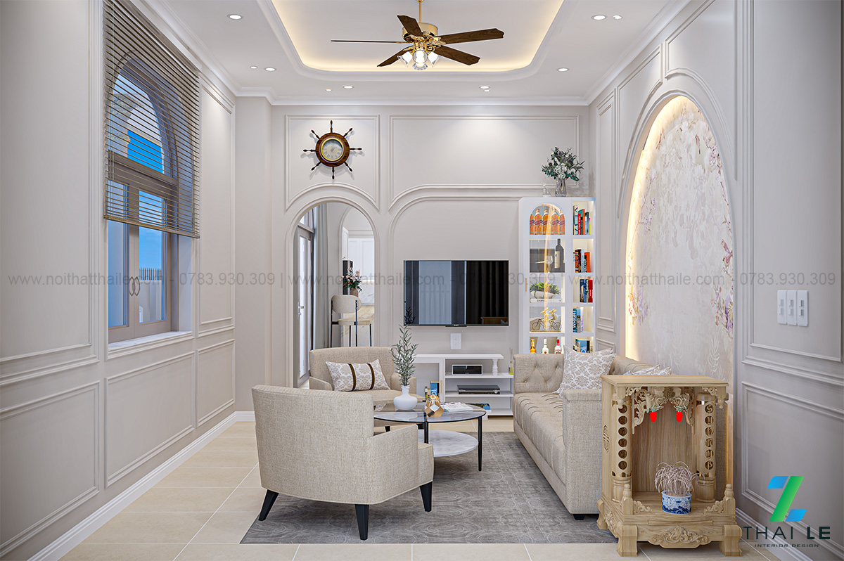 Thiết kế nội thất biệt thự Khổng Tử Long Khánh